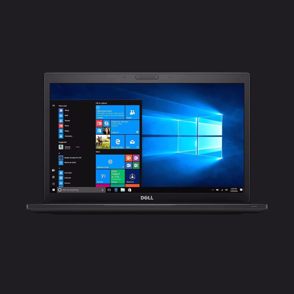 Dell Latitude 7480 Intel Core i5-7300U Processor, 8GB RAM, 256GB SSD, 14″ FHD Display, Backlit Keyboard, HD Webcam, Slim Design, Wi-Fi, USB 3.0